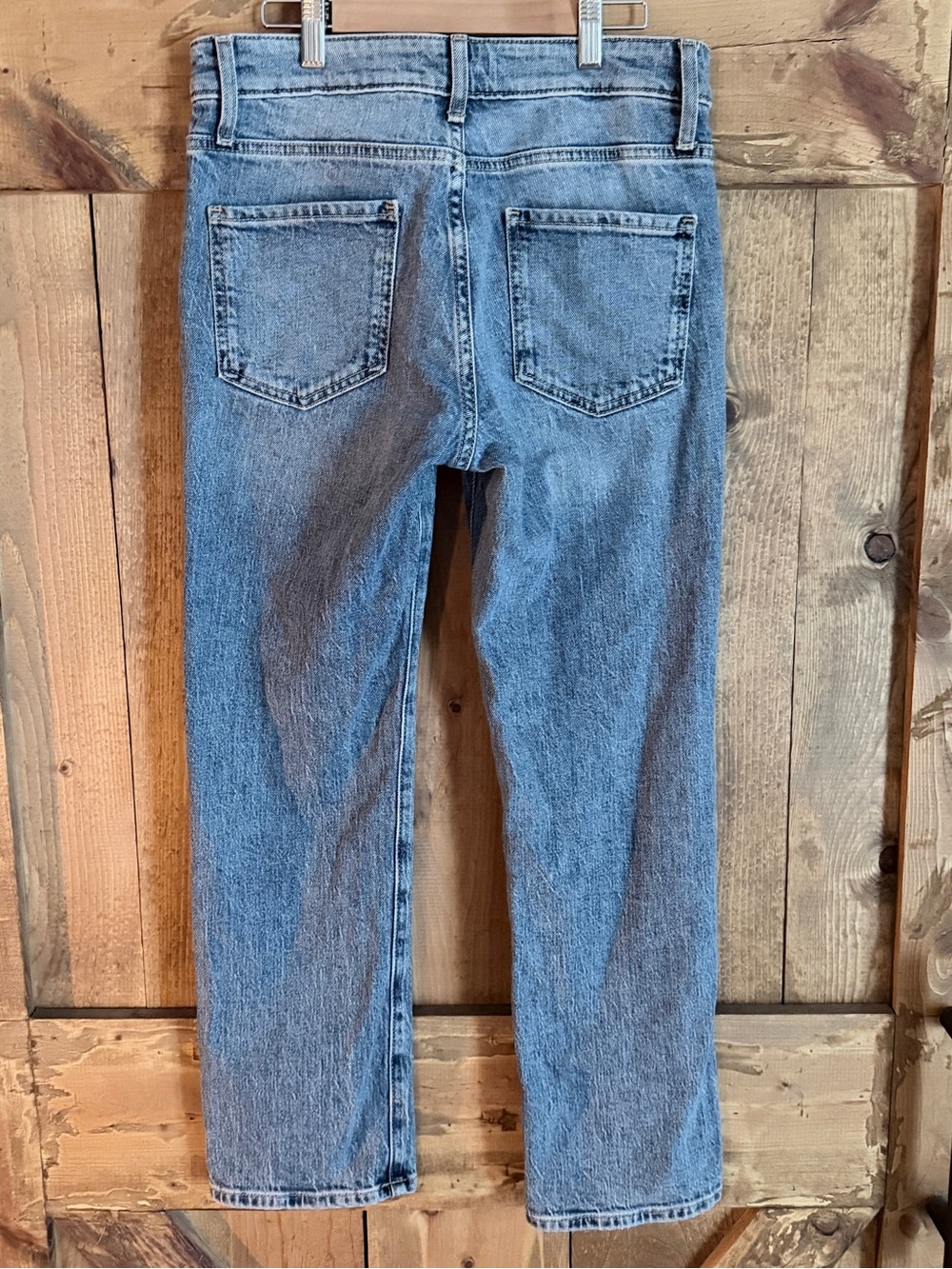 Treasure & Bond Light Blue Mid Rise Ankle Straight Jeans - Picture 2 of 8